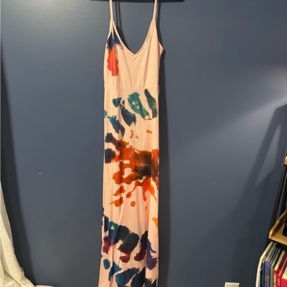 Colorful Tie-Dye Maxi Dress